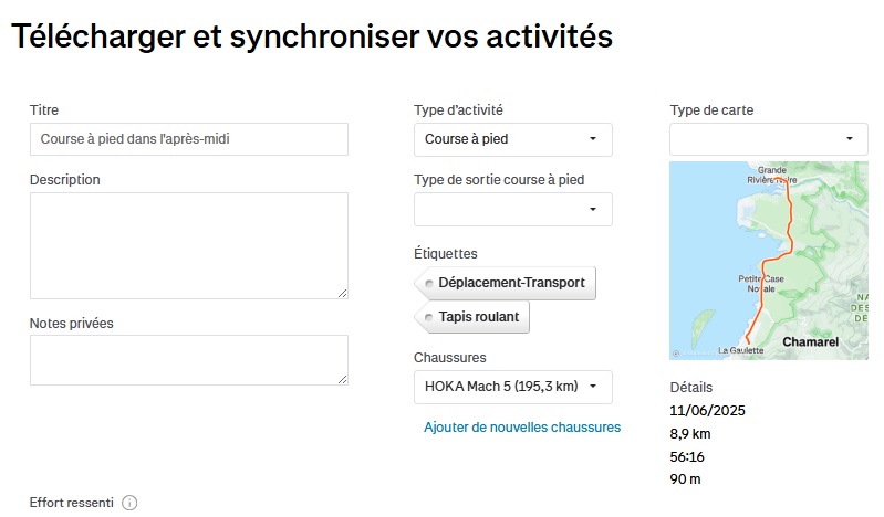 Import Strava 2